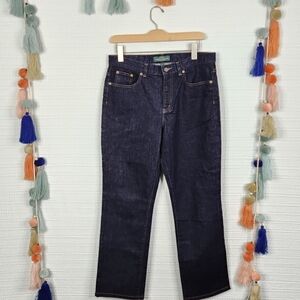 Lauren Ralph Lauren Dark Blue Straight Leg Jeans